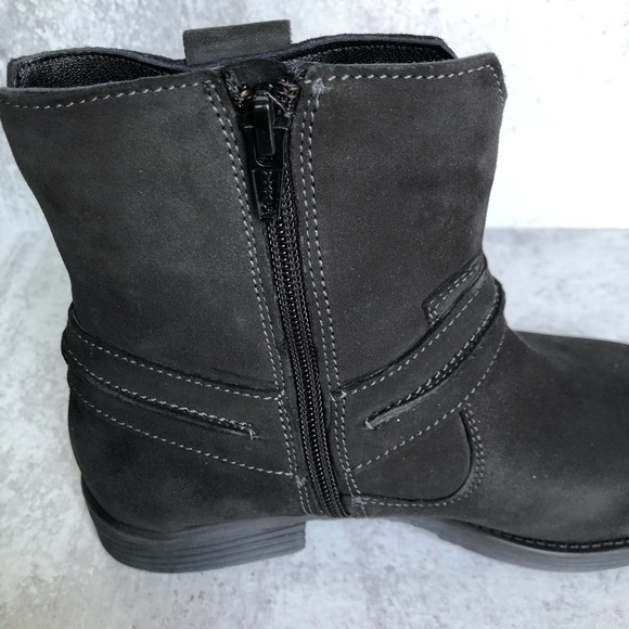 Earth Suede Leather Harness Boot Ash Everglade Size 6 - Picture 5 of 11